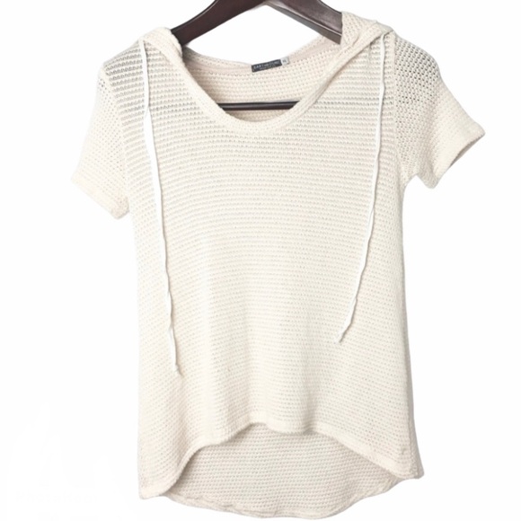 Earthbound• waffle knit short sleeve with hood• XL - Picture 1 of 5